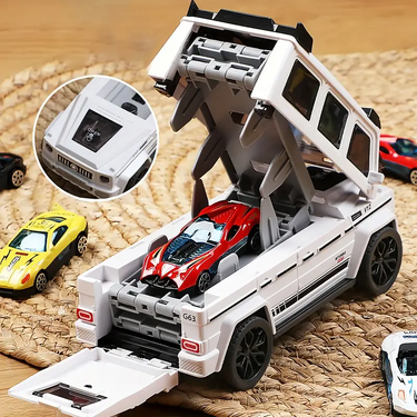 2 IN 1 DUAL TRACK INTERACTIVE ALLOY CAR SET
